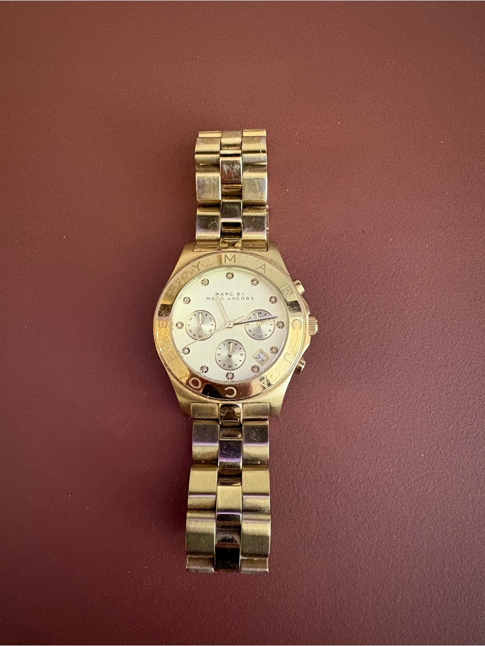 Marc by Marc Jacobs Gold and Ivory Women's Bracelet Watch